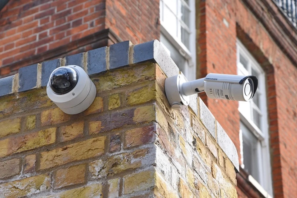 CCTV cameras on a building corner