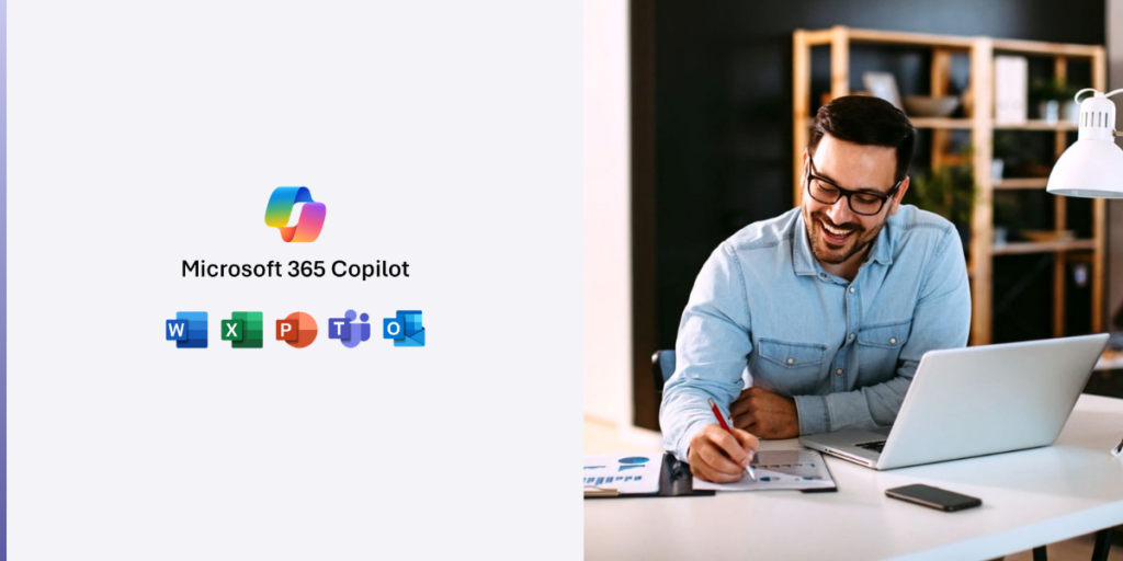 Microsoft 365 Copilot and Office Suite logos